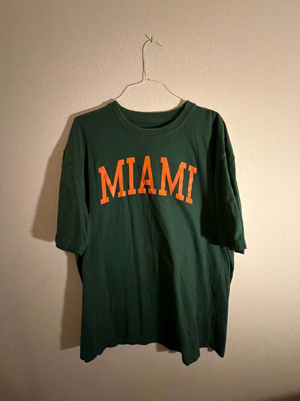 Champion Authentic Athleticwear Miami Hurricanes Green Short Sleeve T-Shirt 2XT